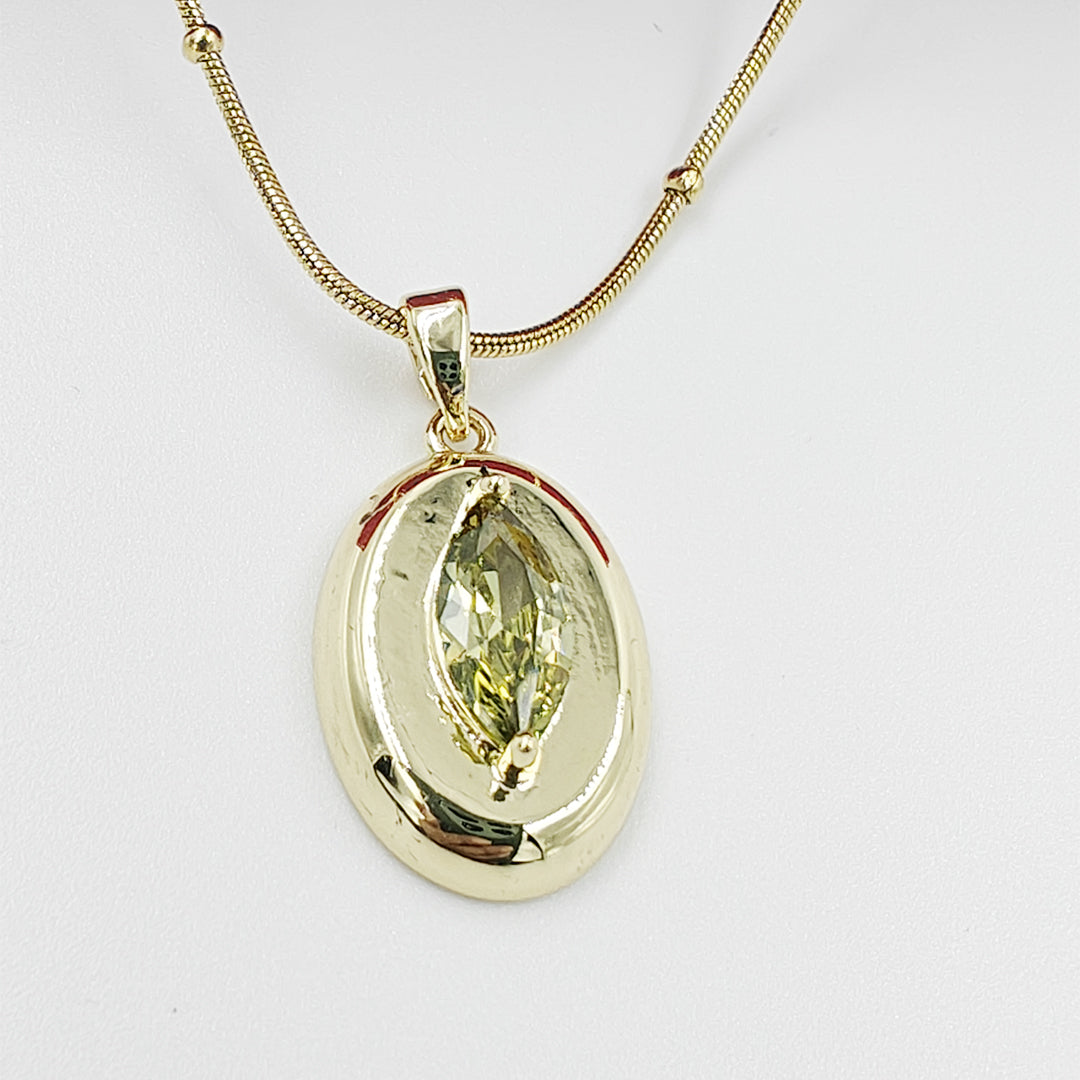 Luxury Gold-Plated Chain Pendant – Waterproof, Tarnish-Proof, and Trendy
