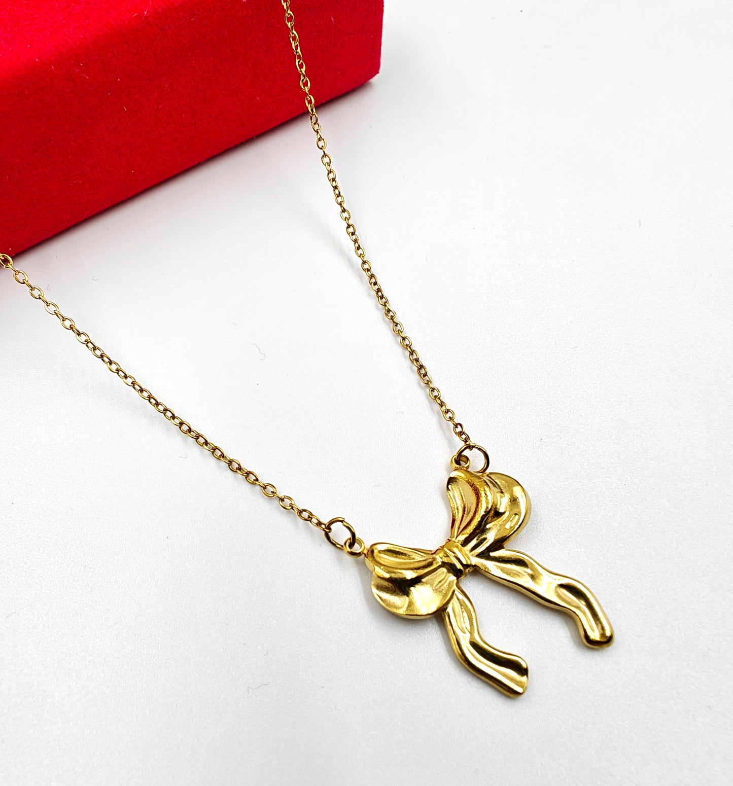 Antitarnish Bow combo| waterproof| Gold plated