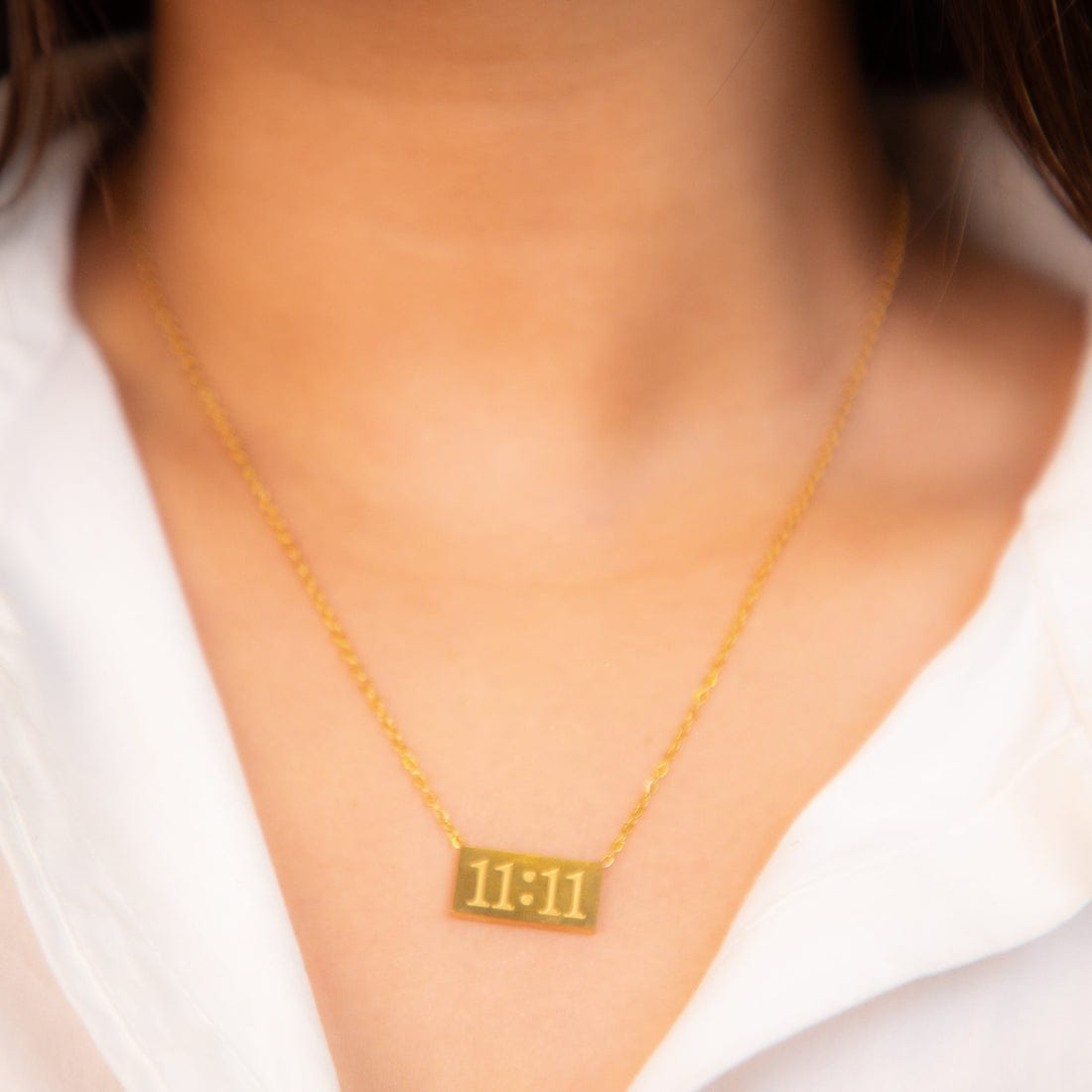 The 11:11 necklace | Gold plated| Hypoallergenic | Waterproof