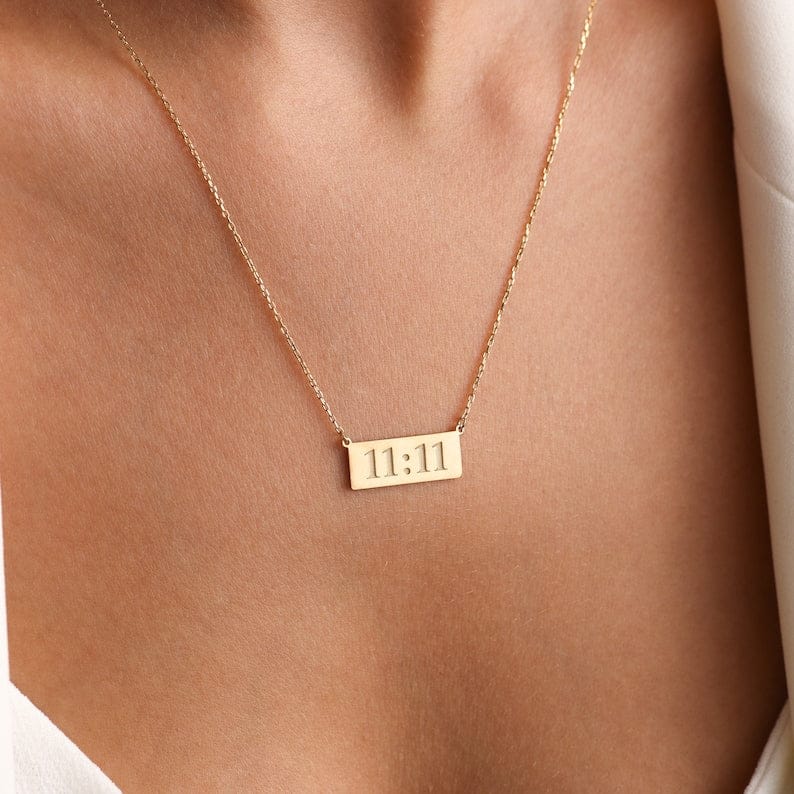 The 11:11 necklace | Gold plated| Hypoallergenic | Waterproof