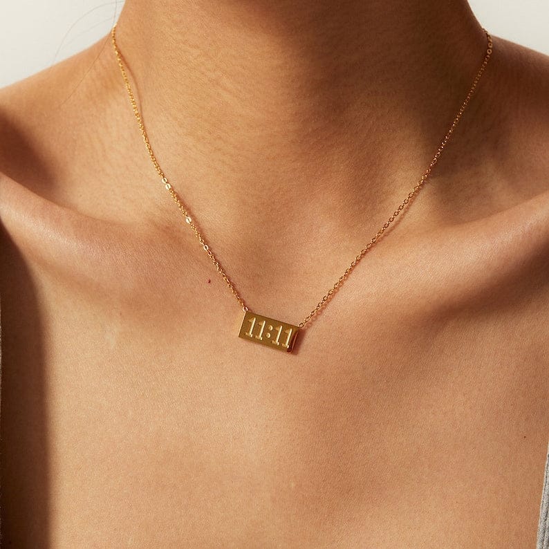 The 11:11 necklace | Gold plated| Hypoallergenic | Waterproof