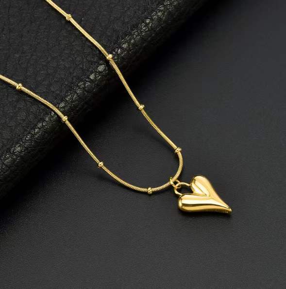 Heart Necklace| Gold plated| waterproof