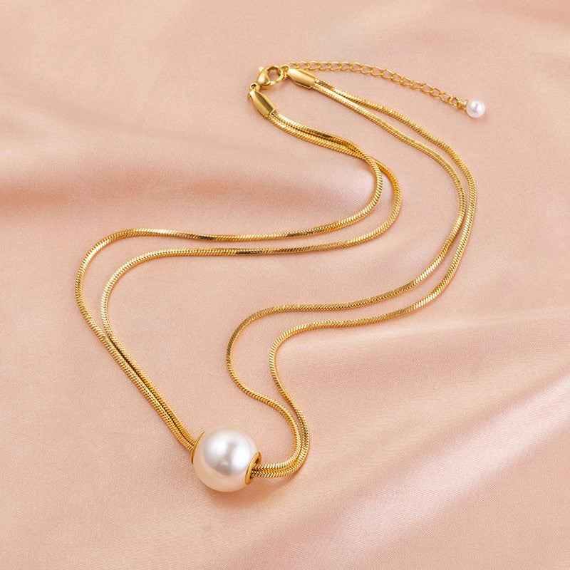 Precision pearl Necklace and earring set