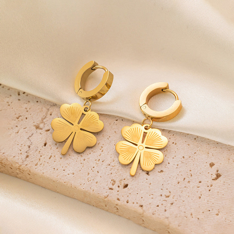Lucky Clover Necklace and Earring set