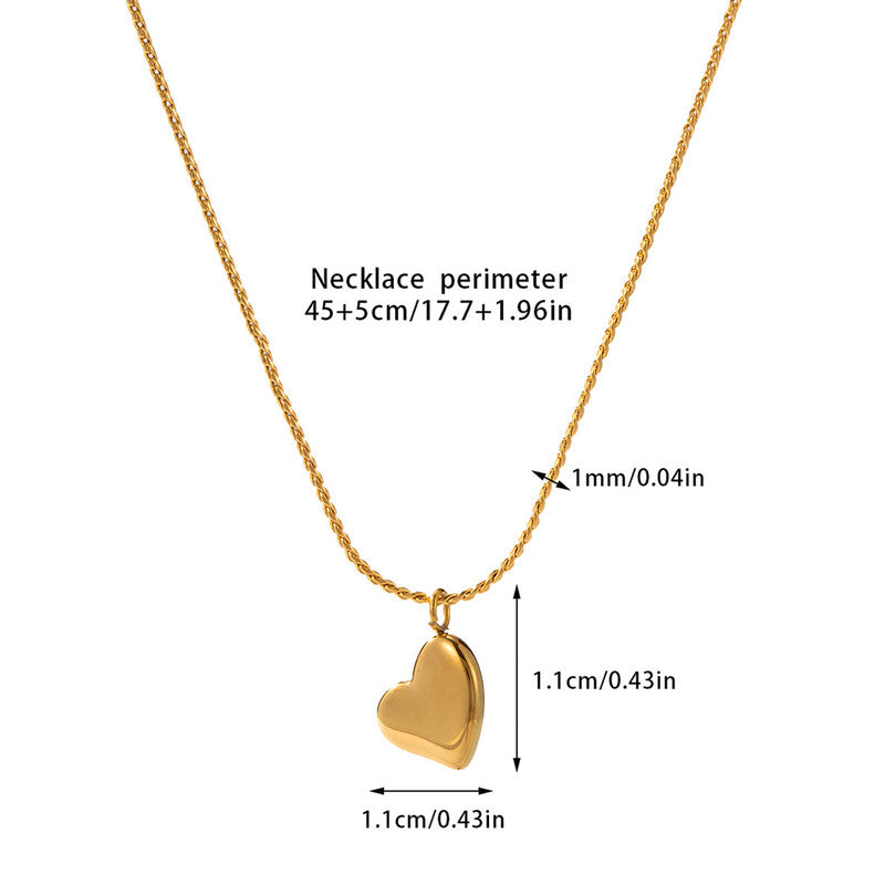 The Golden Heart Necklace Set