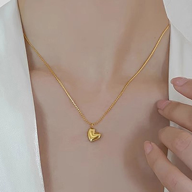 The Golden Heart Necklace Set