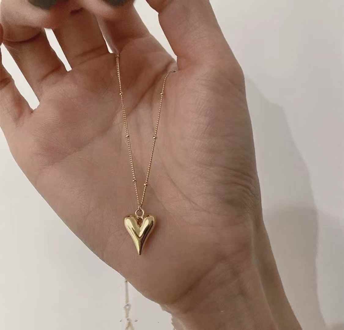 Heart Necklace| Gold plated| waterproof