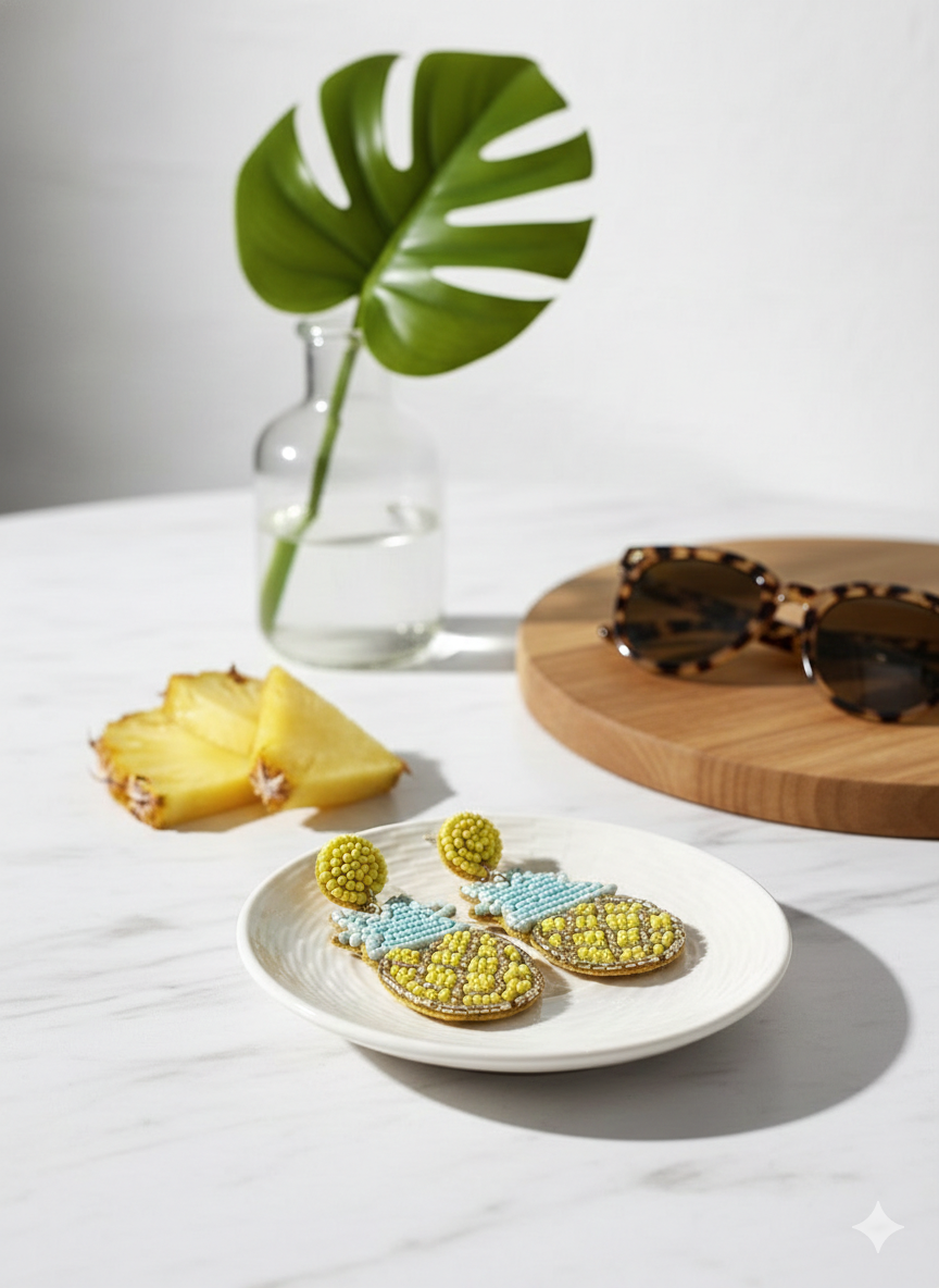 The pineapple earrings