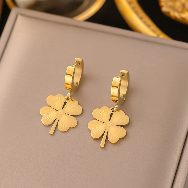 Lucky Clover Necklace and Earring set