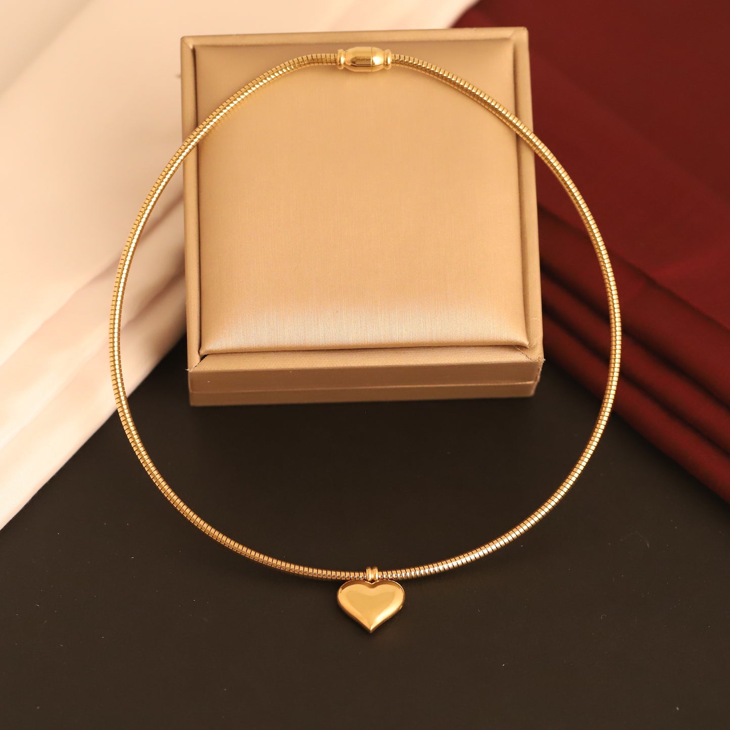 Golden Whisper: Designer Minimal Necklace
