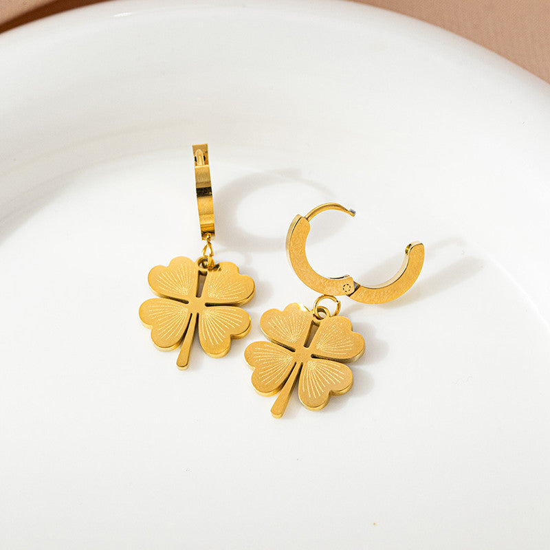 Lucky Clover Necklace and Earring set
