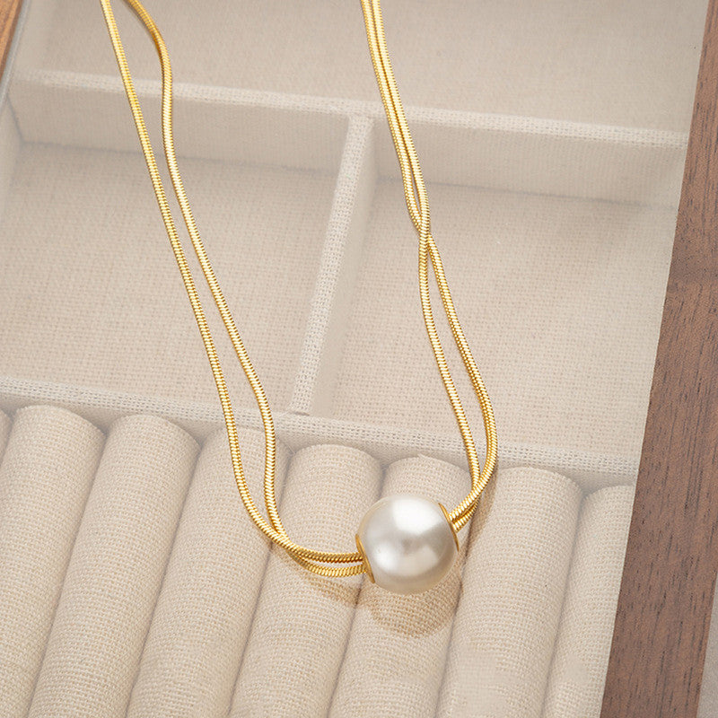 Precision pearl Necklace and earring set
