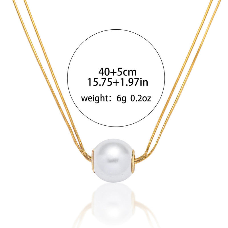 Precision pearl Necklace and earring set