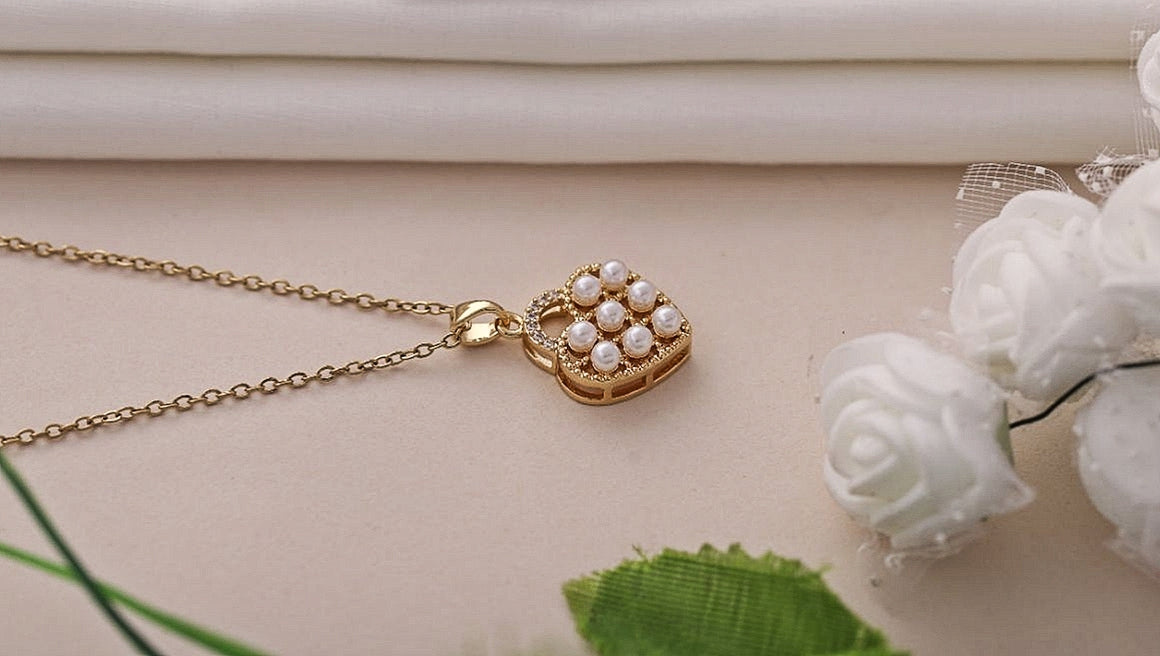 Love lock Pendent Necklace | Water proof jewelry