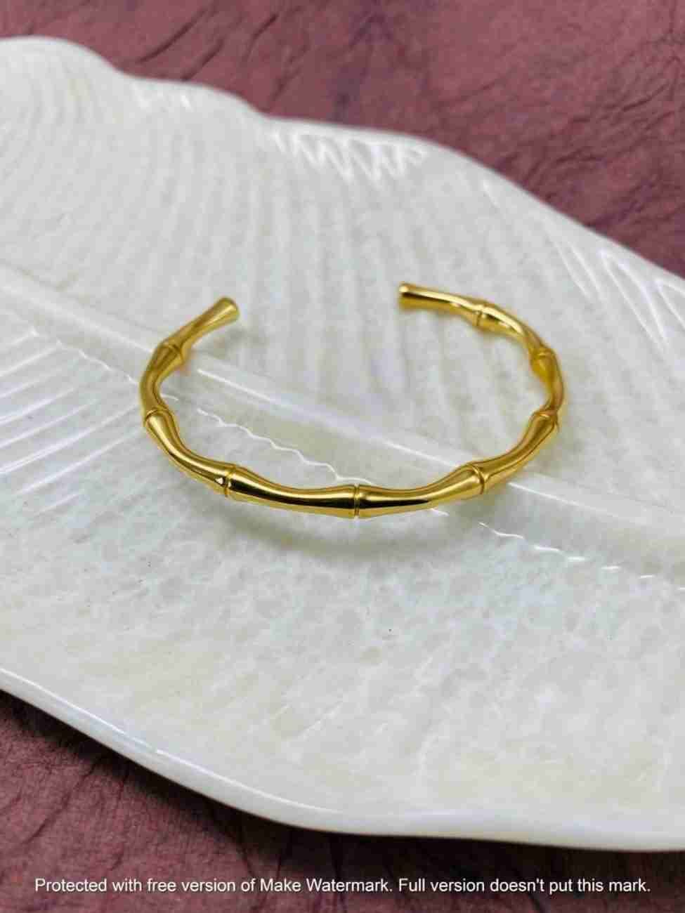 Bamboo style kada Bracelet