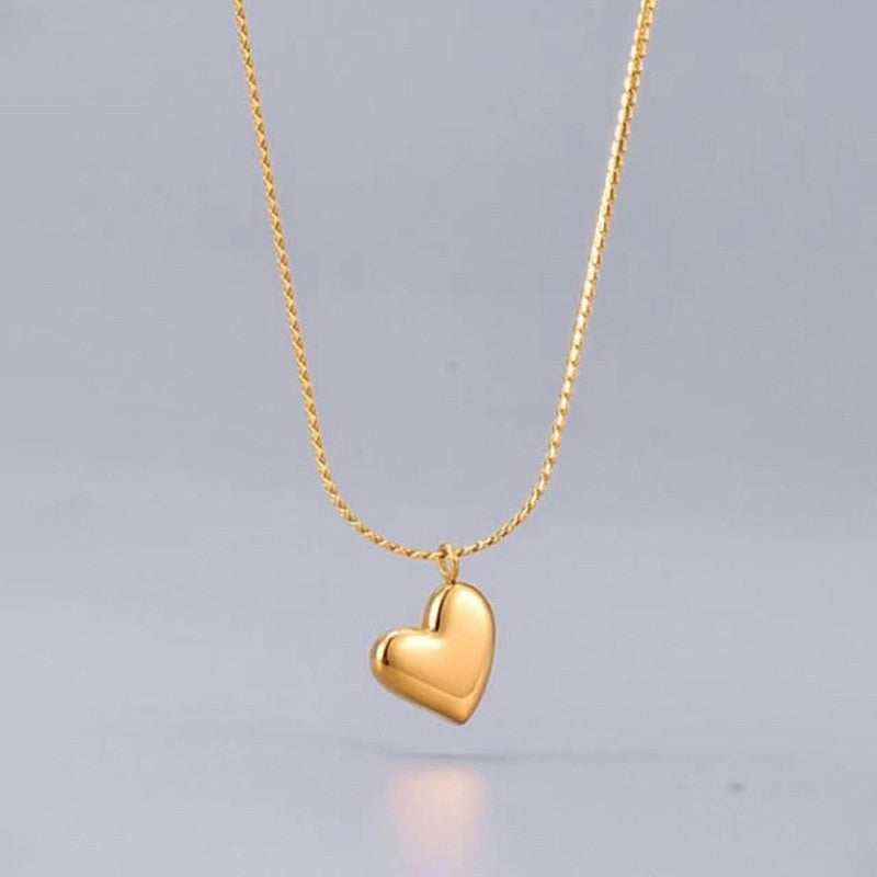 The Golden Heart Necklace Set