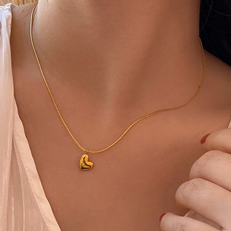 The Golden Heart Necklace Set