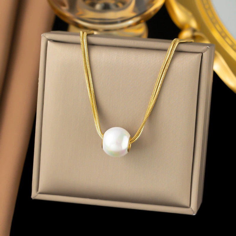 Precision pearl Necklace and earring set