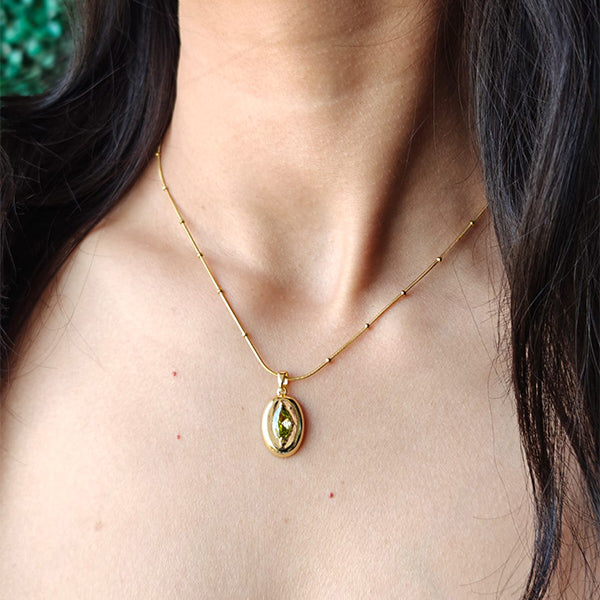 Luxury Gold-Plated Chain Pendant – Waterproof, Tarnish-Proof, and Trendy