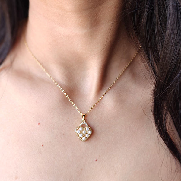 Love lock Pendent Necklace | Water proof jewelry