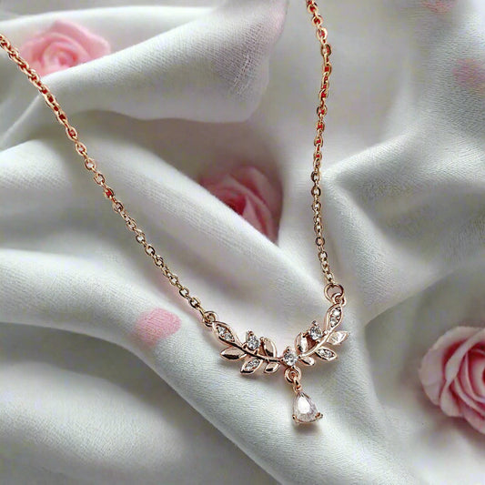 Cute pendent necklace | Rose gold Anti Tarnish Jewelry