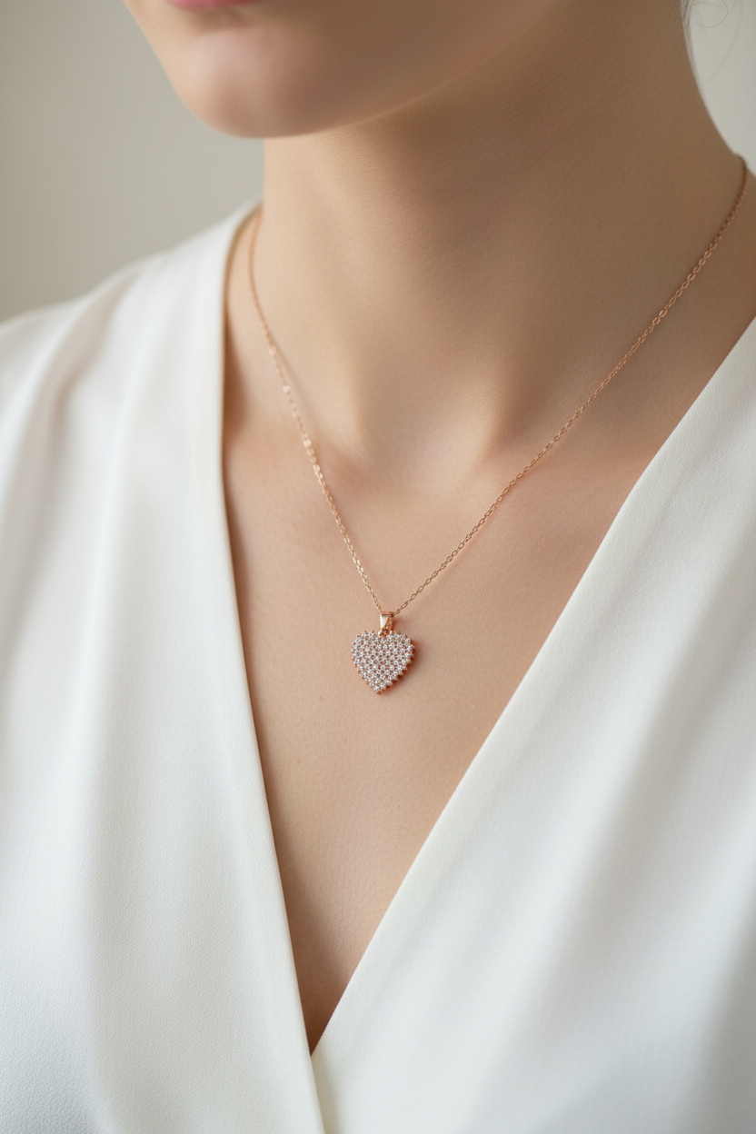 Heart necklace | Anti Tarnish jewelry