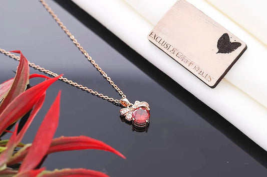 Red love necklace | Waterproof jewelry