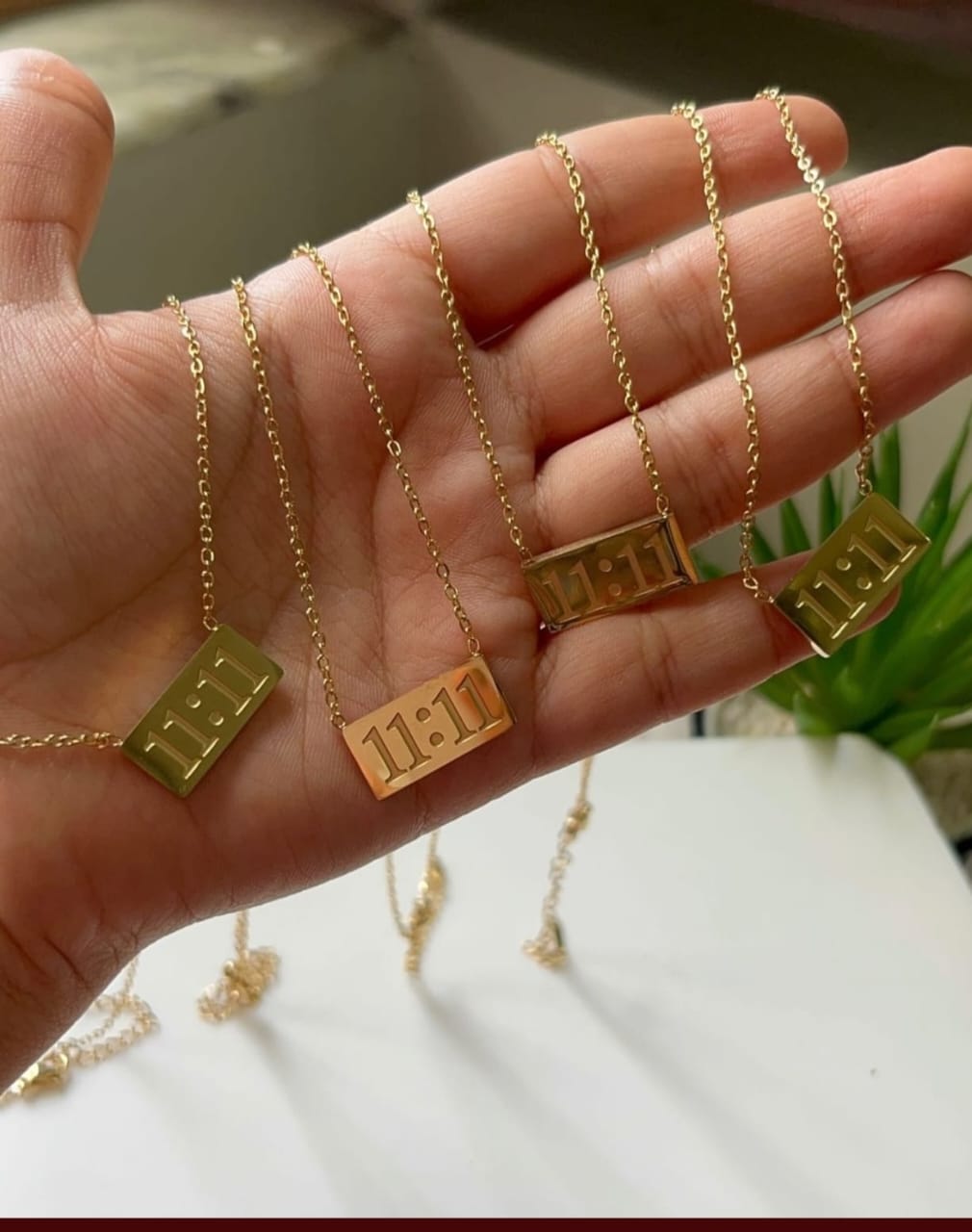 The 11:11 necklace | Gold plated| Hypoallergenic | Waterproof