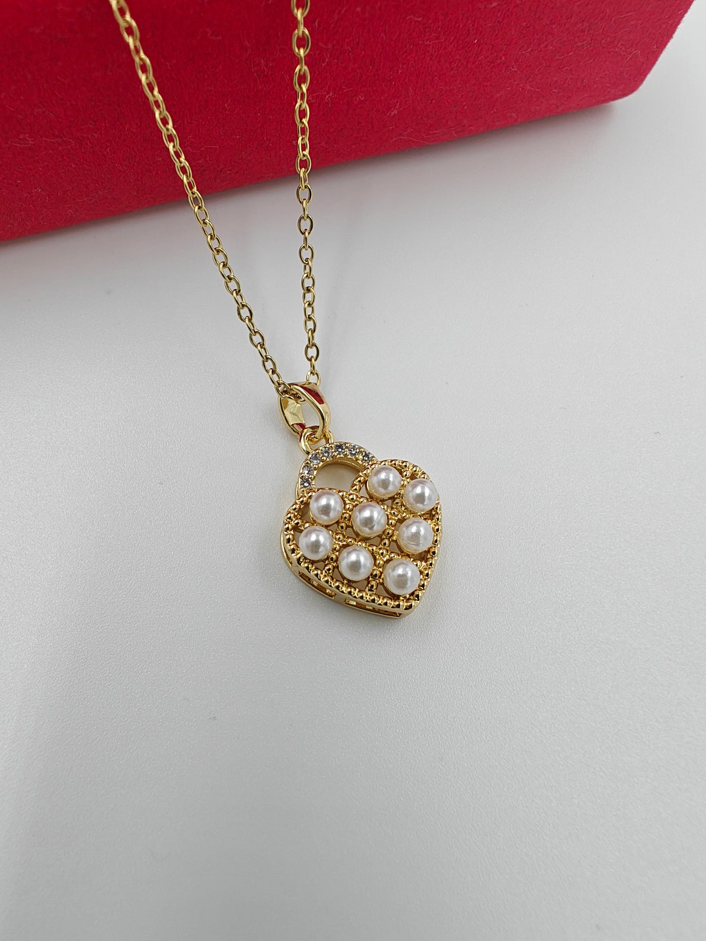 Love lock Pendent Necklace | Water proof jewelry