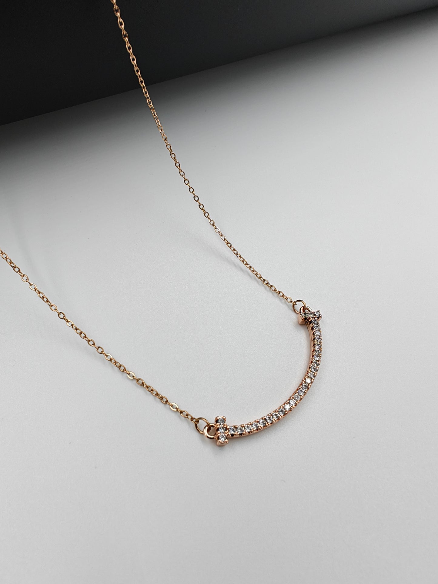 Rose gold daily wear necklace | Anti Tarnish | Water proof