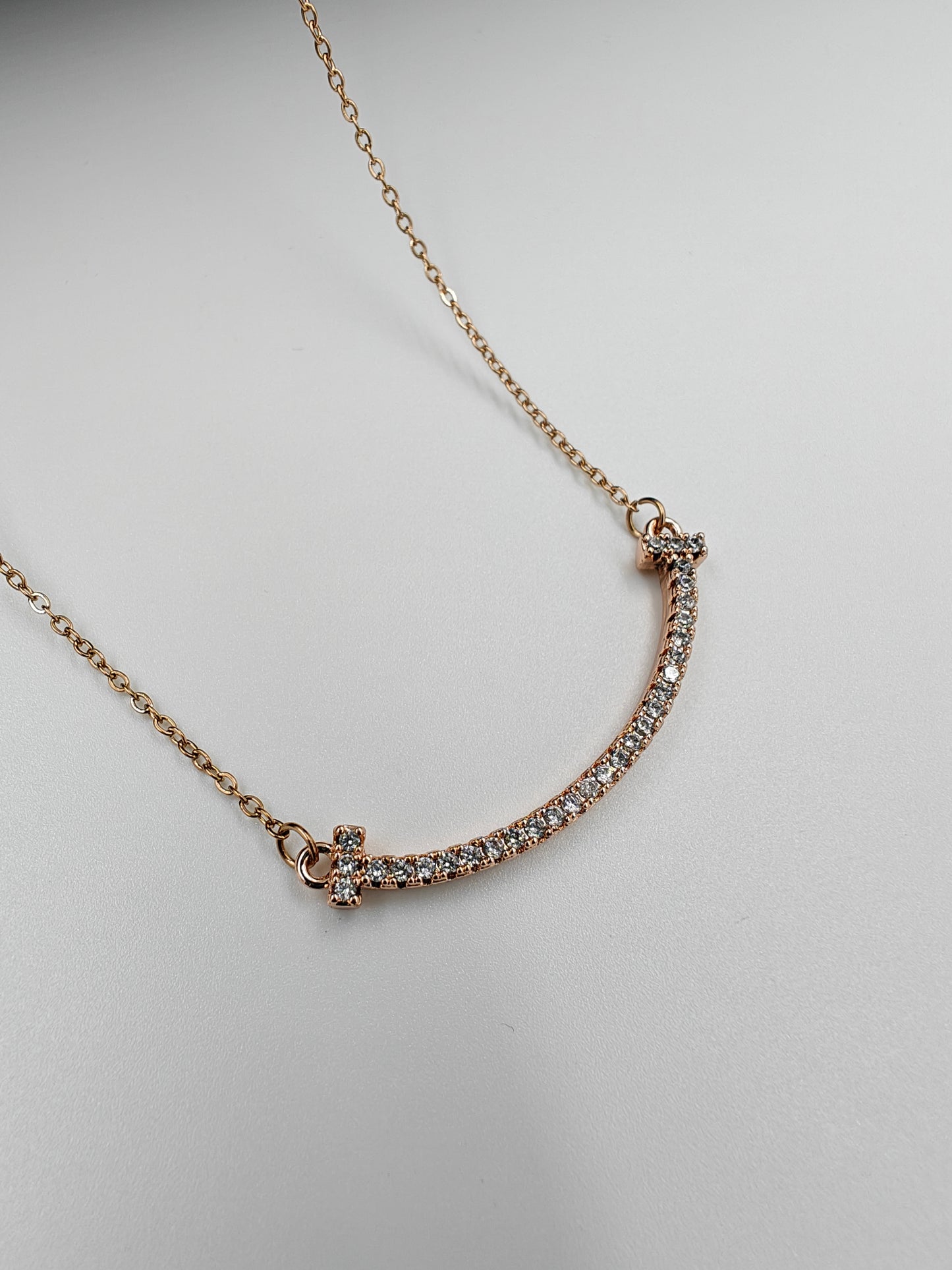 Rose gold daily wear necklace | Anti Tarnish | Water proof