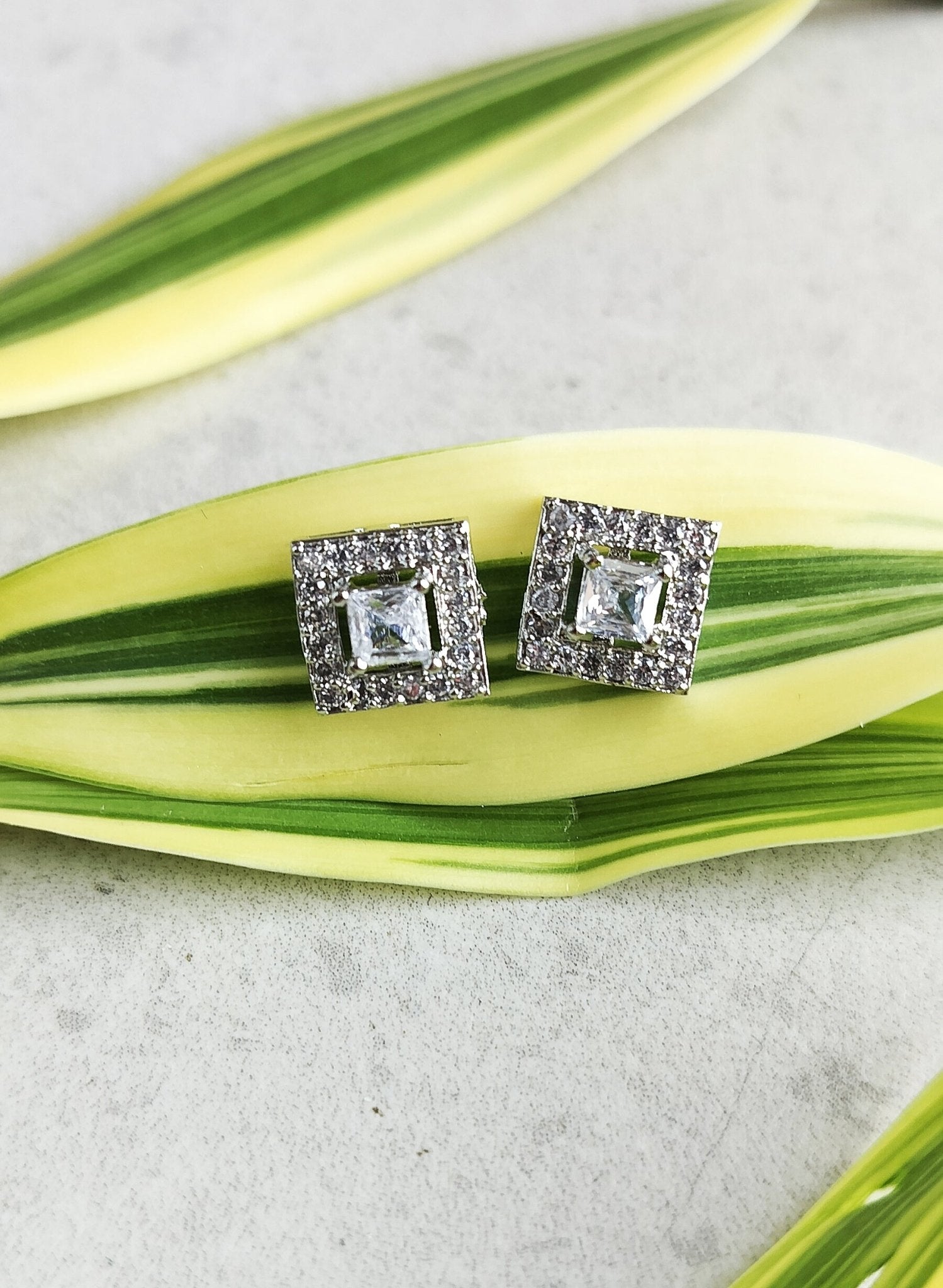 American diamond earrings - Twinkle Treasure