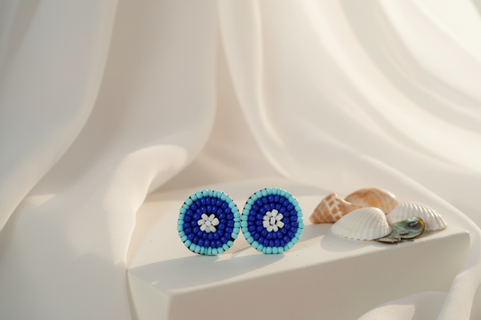 Evil eye earrings
