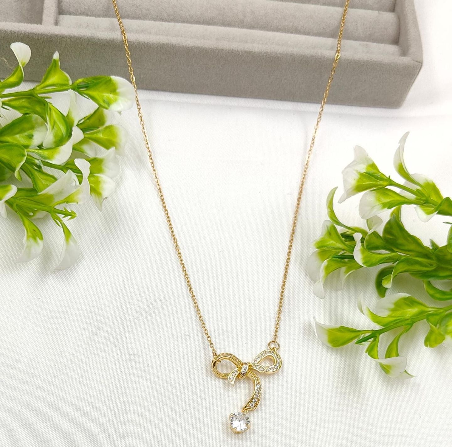 Trendy Bow Necklace