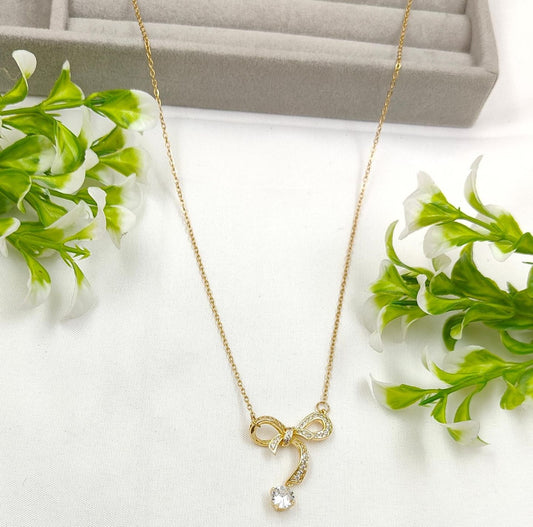Trendy Bow Necklace
