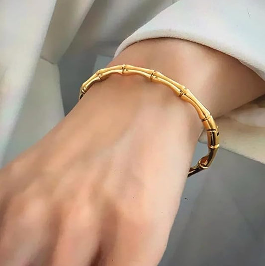 Bamboo style kada Bracelet