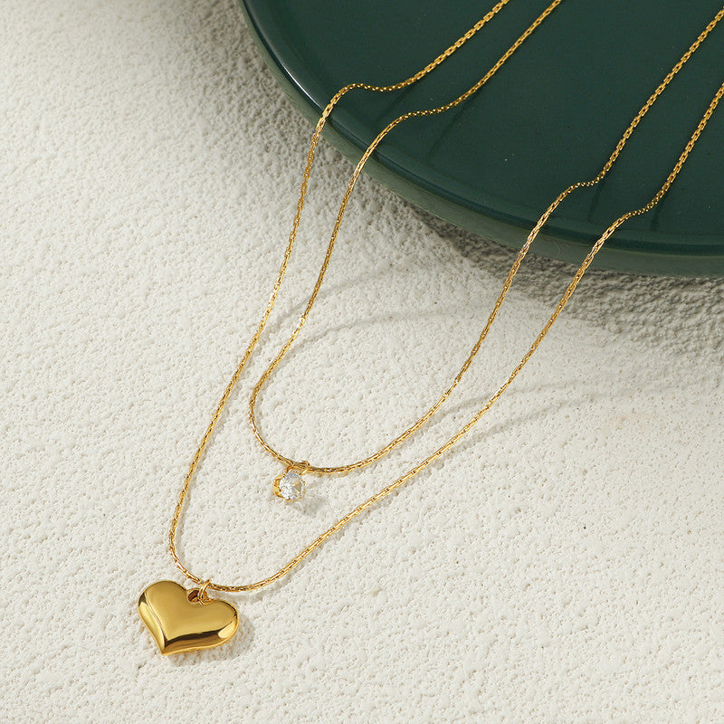 Layered heart Necklace