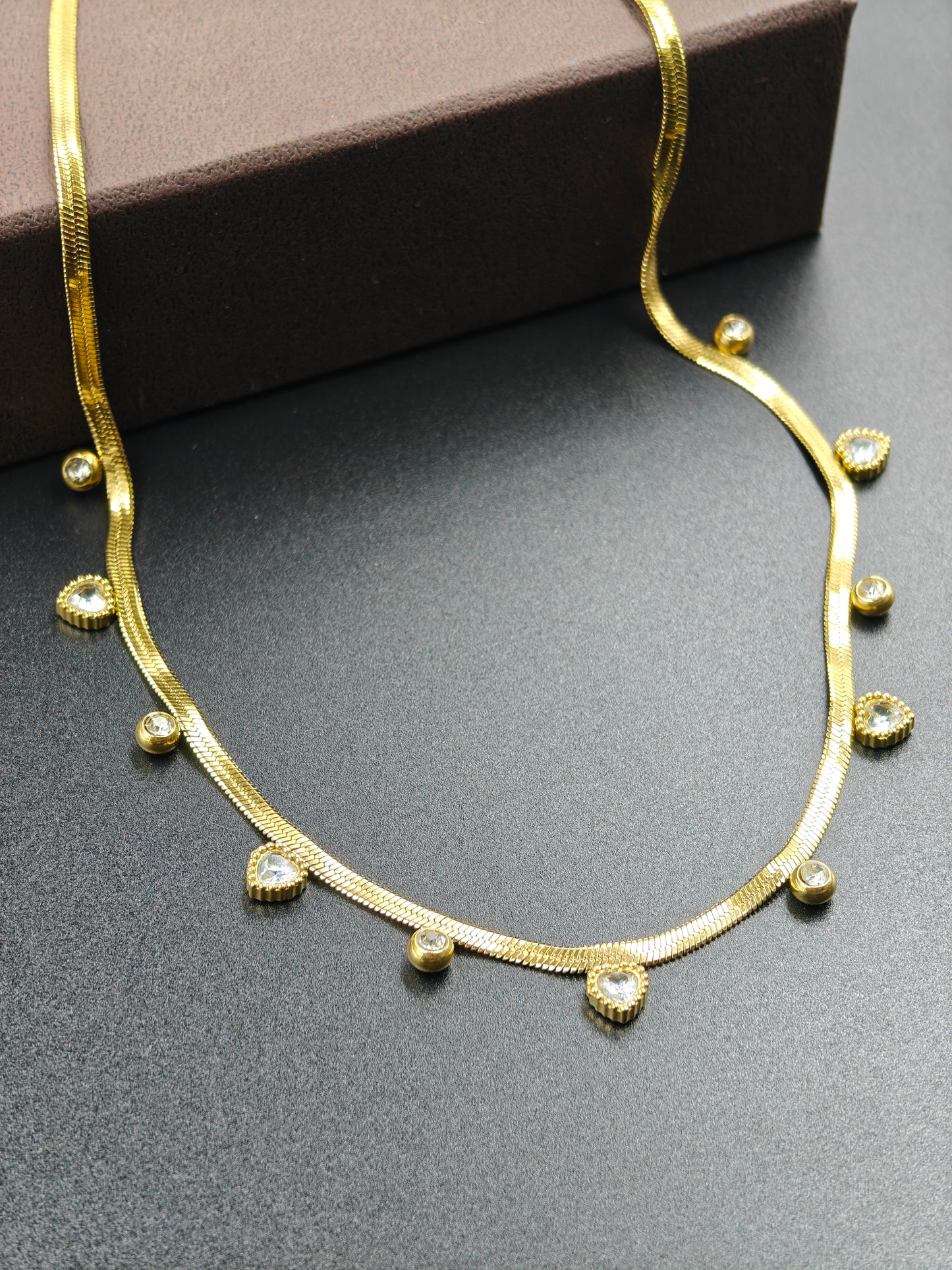 Sneck chain Heart Necklace