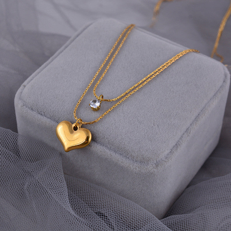 Layered heart Necklace