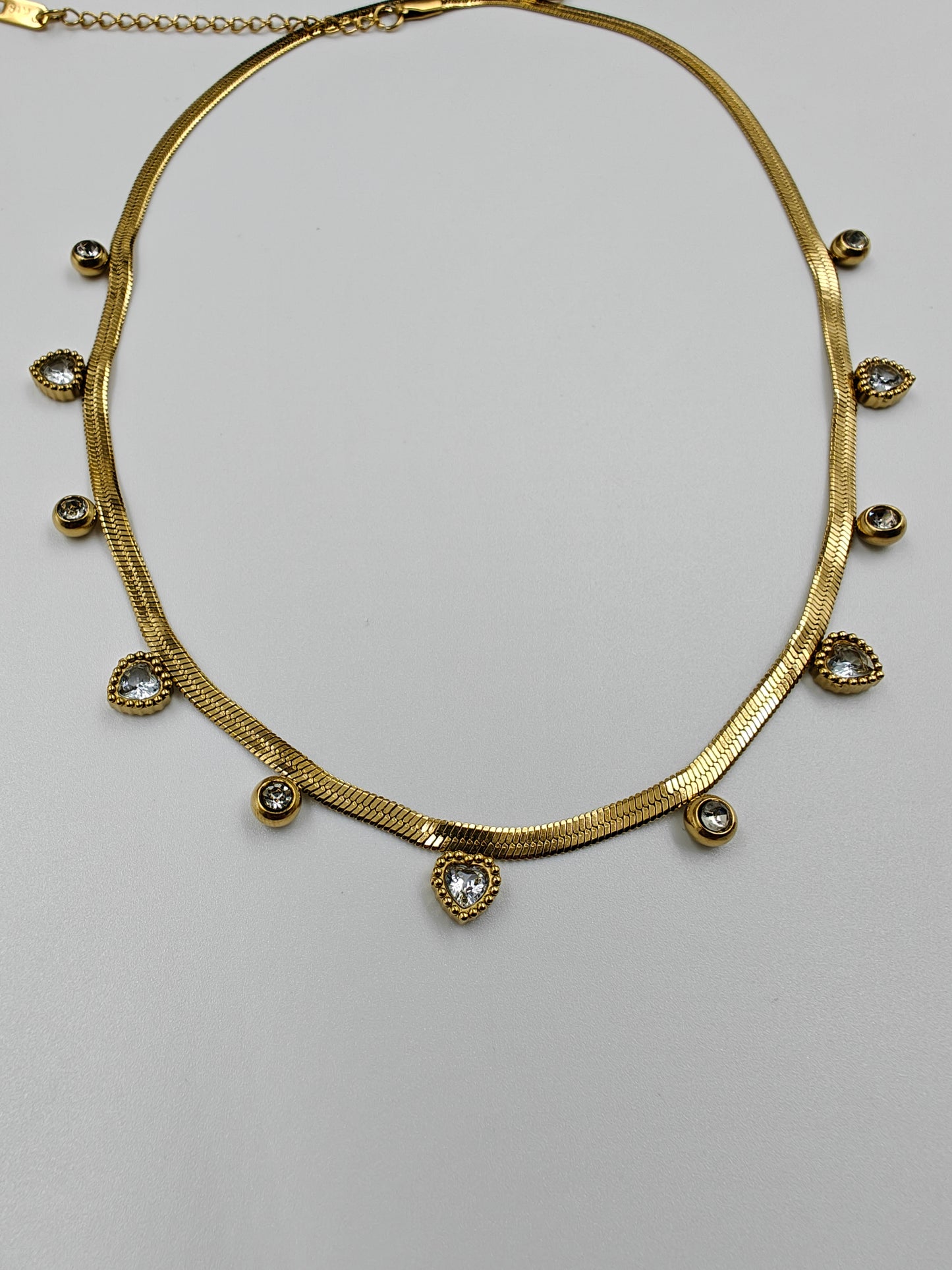 Sneck chain Heart Necklace