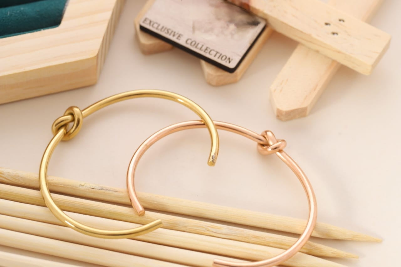 Rose gold knot bracelet | Daily wear bracelet