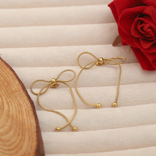 Minimalist bow earrings