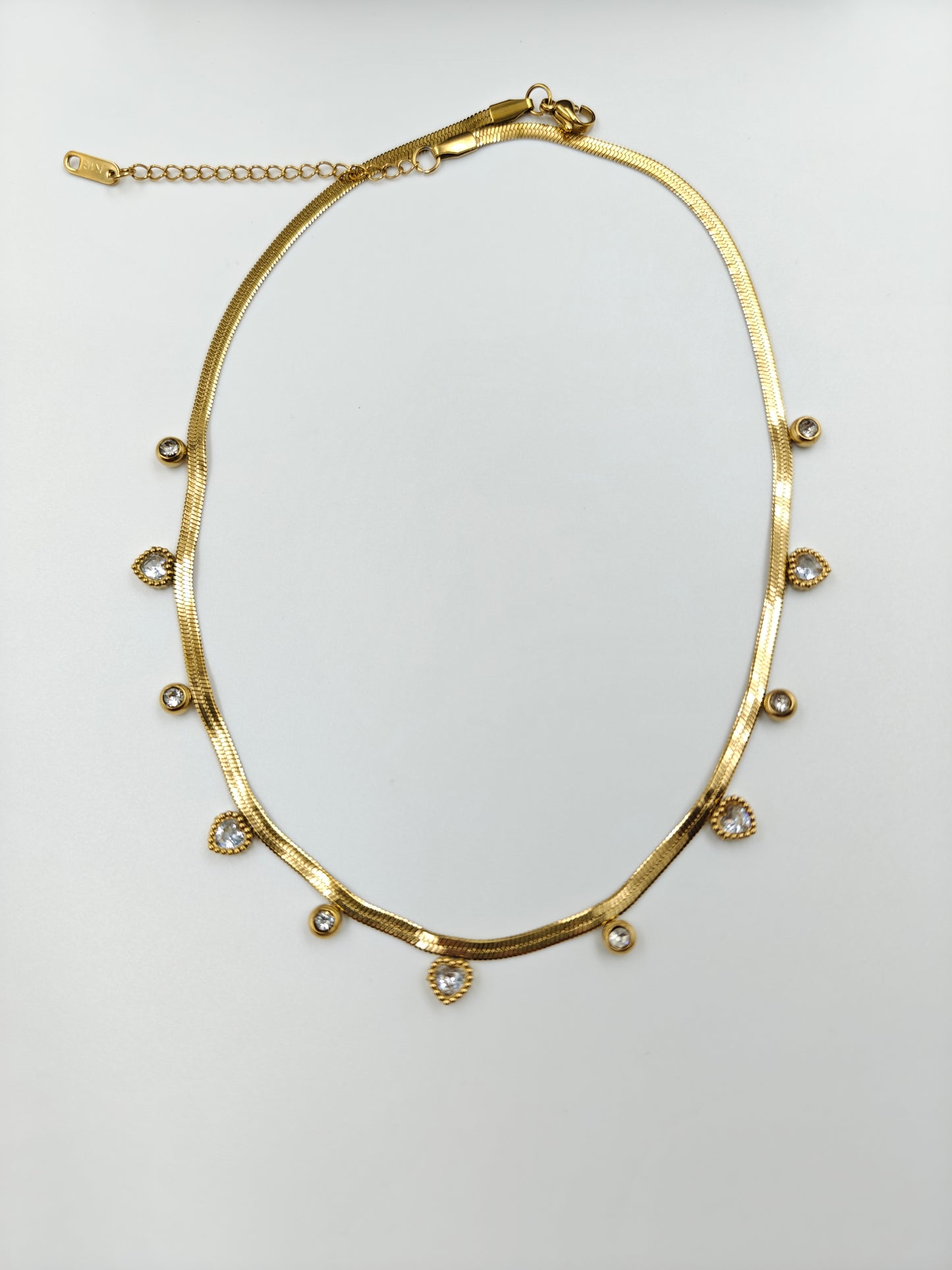 Sneck chain Heart Necklace