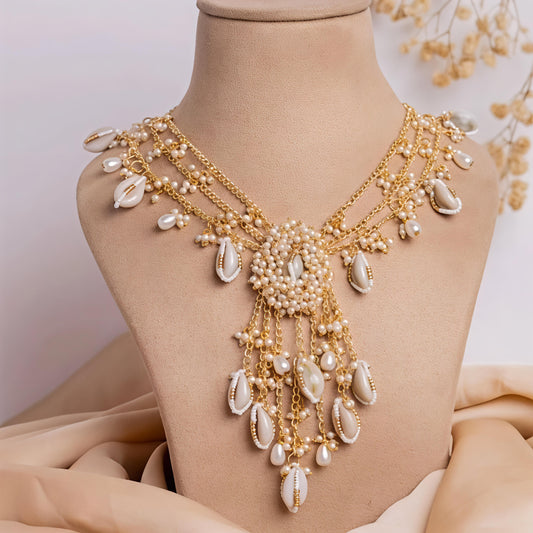A wedding special Handcrafted shell jewelry
