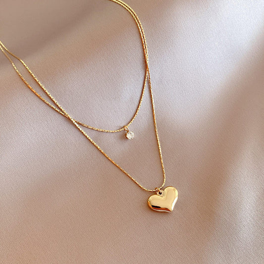 Layered heart Necklace