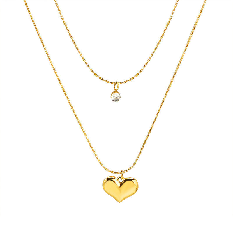 Layered heart Necklace
