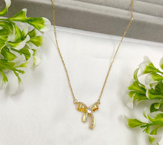 Celebrity Bow Necklace