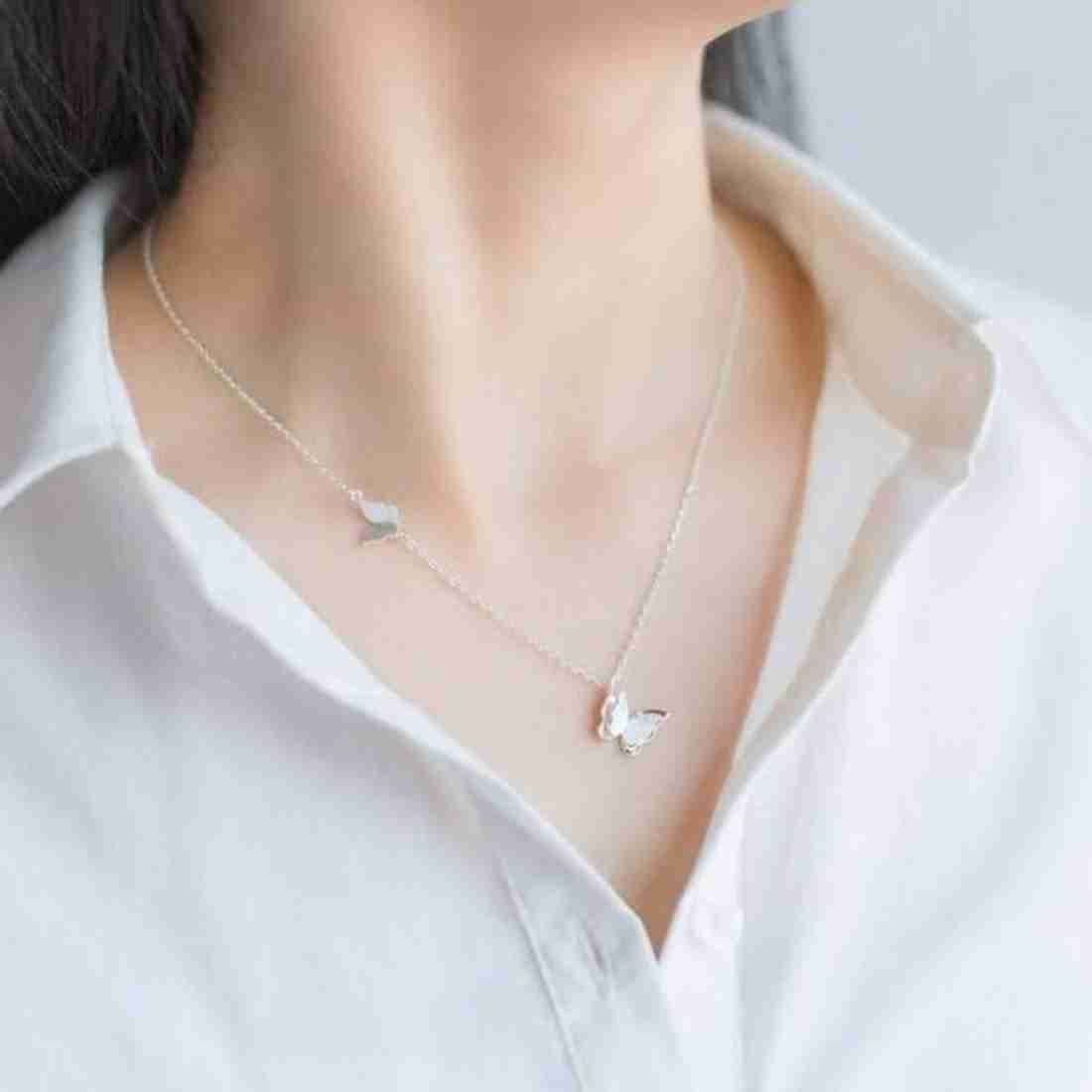 Butterfly necklace| antitarnish| Hypoallergenic