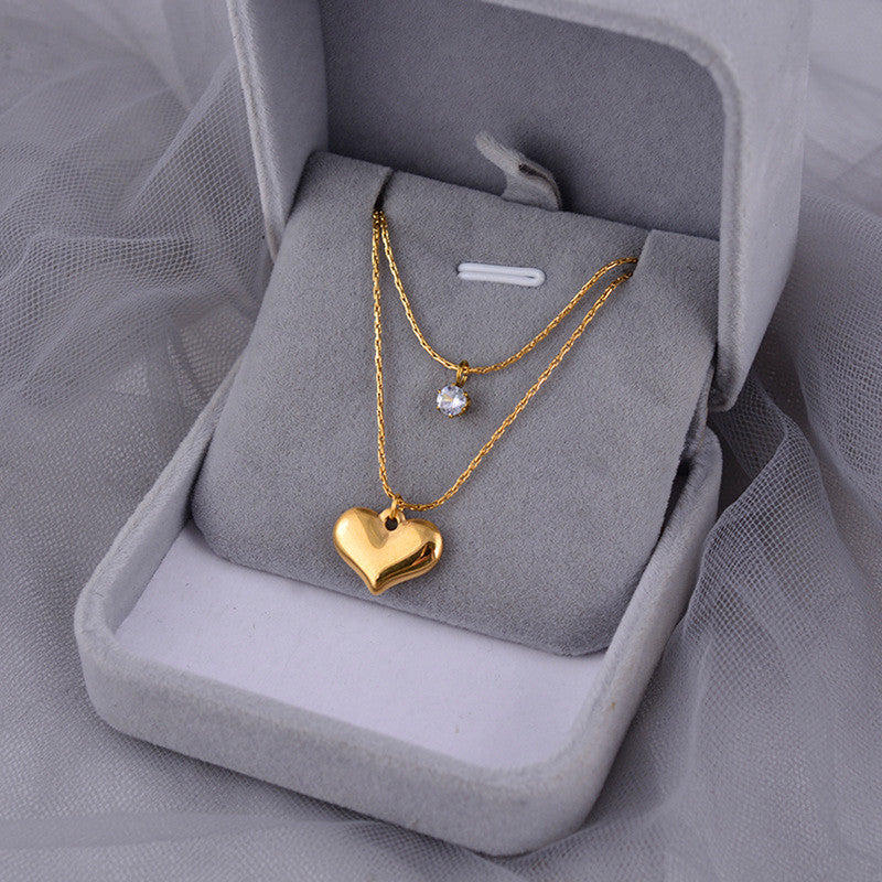 Layered heart Necklace