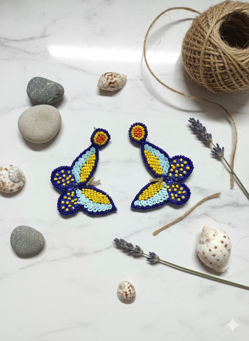 Handcrafted Divine Butterfly earrings